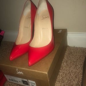 Authentic Christian Louboutins Pigalles size 38.5.